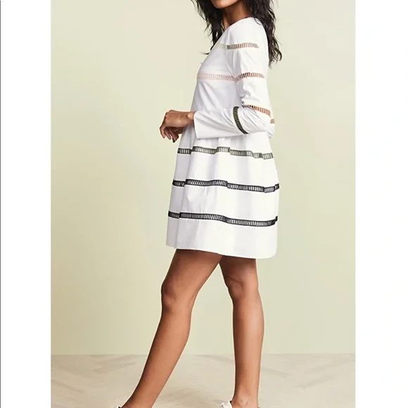 NWOT shopbop ENGLISH FACTORYA-Line Striped Dress - Picture 4 of 5